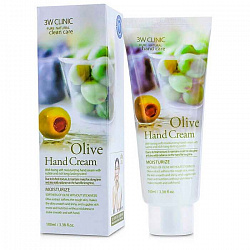 3W CLINIC Крем д/рук с Экстрактом Оливы OLIVE 100мл 3W CLINIC Крем д/рук с Экстрактом Оливы OLIVE 10